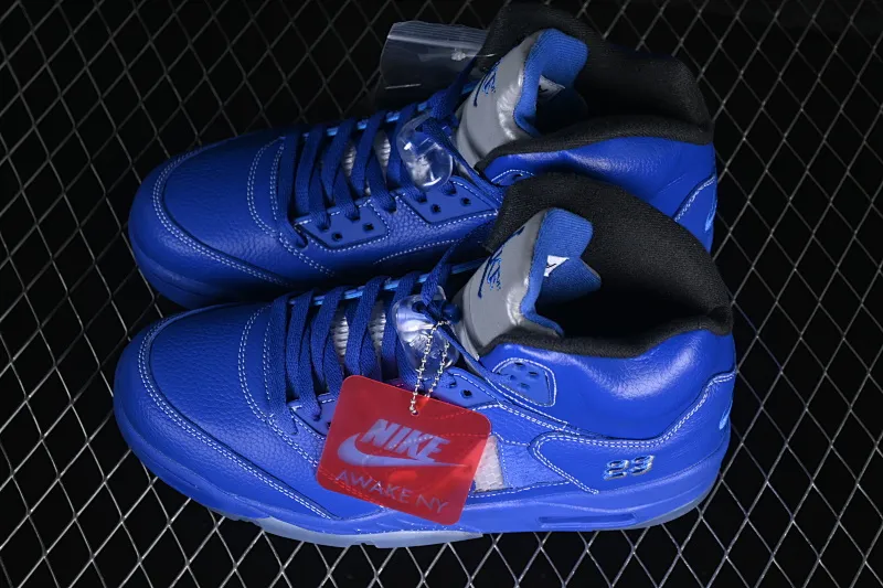 All categories Air Jordan Jordan series basketball shoes Air Jordan 5 Awake NY x Air Jordan 5 Retro AJ5 Joe 5 racing blue DV4982-400